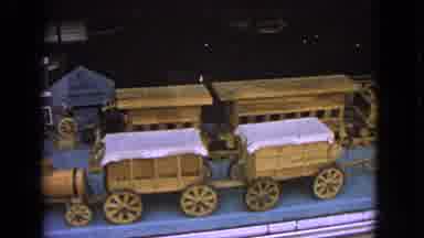 Barrington Illinois USA (1963): View Of Wooden Train Rail Structure Inside Of A