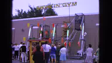 Barrington Illinois USA (1963): Thrill Ride High Flying Fast Moving Back And Forth