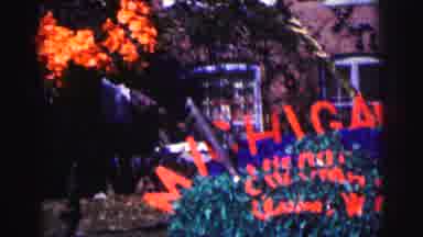 Bowling Green University USA (1963): Michigan Sign In Garden Display With Flowers