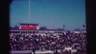 Bowling Green University USA (1963): Thousands Of People In A Stadium Where A Car