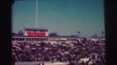 Bowling Green University USA (1963): Spectators Pack The Stands While A Marching