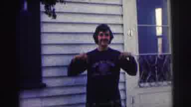 Bowling Green University USA (1963): Man In Front Of A White House Showing A Piece