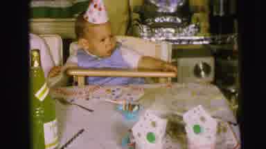 Camden New Jersey (1963): Vhs Video Of A Baby Birthday Party Filmed In Suburban