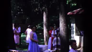 Cold Springs New York USA (1963): People And Women Standing Around And Talking
