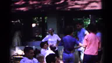 Cold Springs New York USA (1963): Outdoor Gathering Of People Sitting Down In The