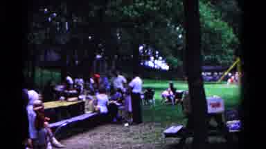 Cold Springs New York USA (1963): People Eating At An Outdoor Picnic The Picnic Is