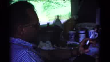 Cold Springs New York USA (1963): Men And Women Sit And Chat And Drink Coffee And