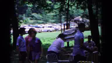 Cold Springs New York USA (1963): Family Park Day With The Baby Playing In An