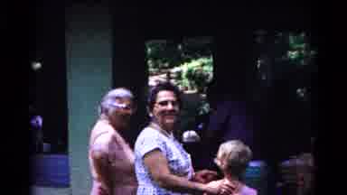 Cold Springs New York USA (1963): A Man Waving To Lady As He Walks Out Bbm Off