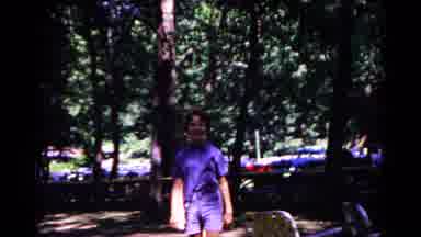 Cold Springs New York USA (1963): Adults Walking And Children Running In The Woods