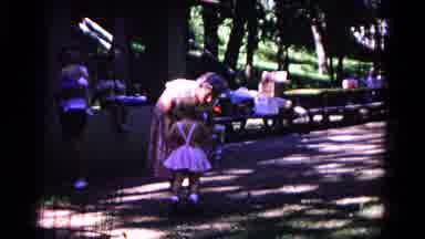 Cold Springs New York USA (1963): A Mother Comforting Her Little Girl Outside In A