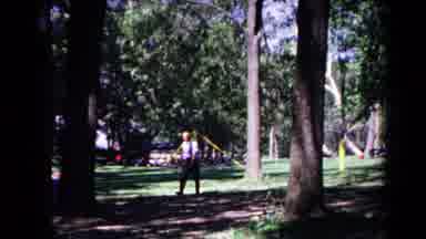 Cold Springs New York USA (1963): A Person Is Walking In The Parkhe Walking Lonely