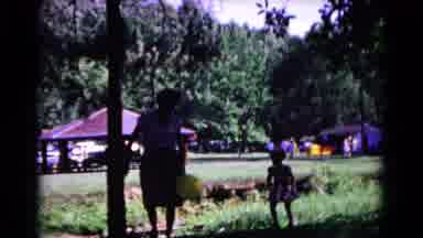 Cold Springs New York USA (1963): Children Play And Adults Socialize At A Picnic