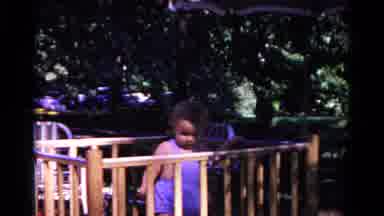 Cold Springs New York USA (1963): Baby Trapped In Play Pen