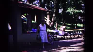 Cold Springs New York USA (1963): Woman With Balloons In A Park Near The Pic Nic