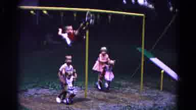 Cold Springs New York USA (1963): The Little Children Are Playing In The Park Very