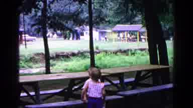 Cold Springs New York USA (1963): A Young Boy And Girl Sit Together On A Pair Of