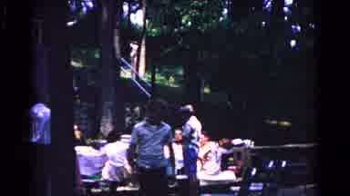 Cold Springs New York USA (1963): Large Group Of People Attending A Picnic