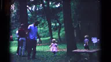 Cold Springs New York USA (1963): Gathering Of Many People Woman Wears A Very