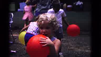 Cold Springs New York USA (1963): Young Girls At A Party Playing With Different