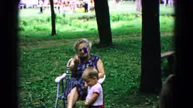 Cold Springs New York USA (1963): Picnic Park Families Interacting Socializing