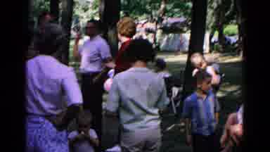Cold Springs New York USA (1963): Family And Friends Gather Around Outdoors And