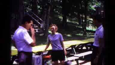 Cold Springs New York USA (1963): People Walking And Chatting