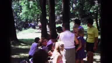 Cold Springs New York USA (1963): People Are Having Fun Together At A Family Fun