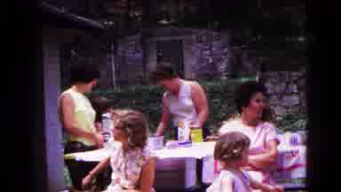 Cold Springs New York USA (1963): The Family Members Are Enjoyed In The Party To