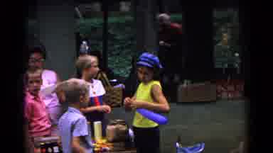 Cold Springs New York USA (1963): Outdoor Family Party At The Park With Balloons