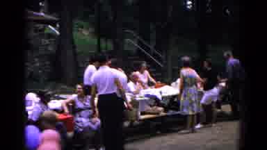 Cold Springs New York USA (1963): Men In White Shirts And Slacks And Women In