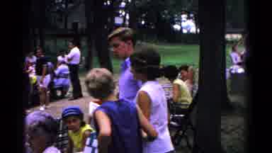 Cold Springs New York USA (1963): Large Group Of People Attending A Picnic At A