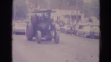 Lincoln Nebraska (1963): An Old Truck Is Moving Down The Road Where Lot Of