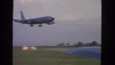 San Francisco California (1963): A View Of An Airplane Traveling Over Land