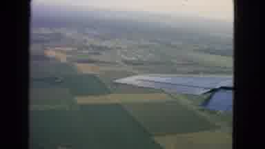 San Francisco California (1963): Plane Flying Over Fields With Houses