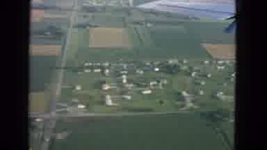 San Francisco California (1963): Plane Flying Over Houses And Rural Fields