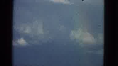 San Francisco California (1963): Blue Sky With Fluffy White Clouds And Very Faint