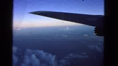 San Francisco California (1963): Wing Of An Airplane And View Of The Clouds And