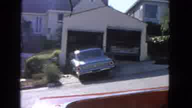 San Francisco California (1963): Old Cars In And Outside A House's Garage With And