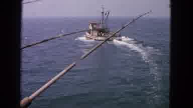 San Francisco California (1963): Family Fishing At Pier In The Summer Small Tug