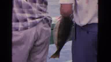 San Francisco California (1963): Line Of Men Fishing Off Of A Long Pier In The