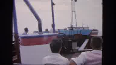 San Francisco California (1963): Old Fashioned Video Of A Boat Steering Directly
