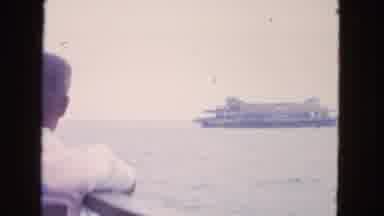 San Francisco California (1963): Old Recording Of People Looking At A Ship In Deep