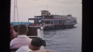 San Francisco California (1963): Clip Of A Boat Filled With People Riding Out Into