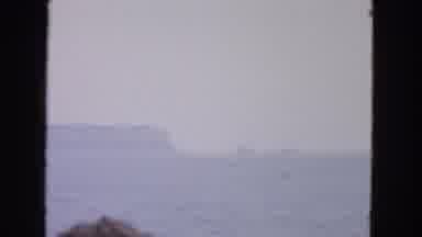 San Francisco California (1963): View Of Rock Islands And Ocean On A Cloudy Windy