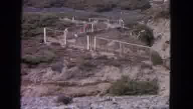 San Francisco California (1963): People Crossing A Fence In A Natural Landscape On