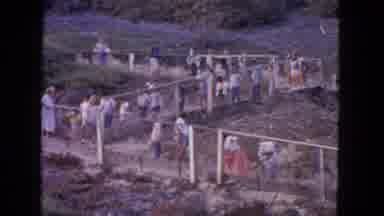 San Francisco California (1963): People Walking Up And Down A Steep Incline On A