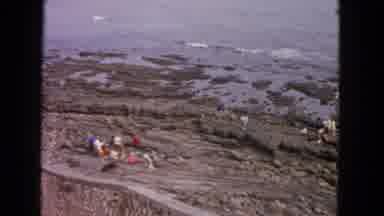 San Francisco California (1963): A Group Of Family Or Friends Gathered On The Dark
