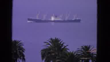 San Francisco California (1963): View Of Ocean Liner In Open Water On A Sunny Day