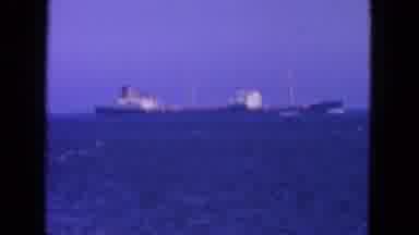 San Francisco California (1963): Ocean Liner Sailing In Open Water On A Bright
